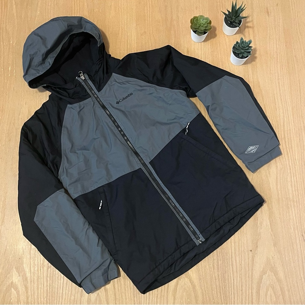 Columbia Boys Waterproof Breathable Jacket Omni-Heat Fleece Hood Coat Size L